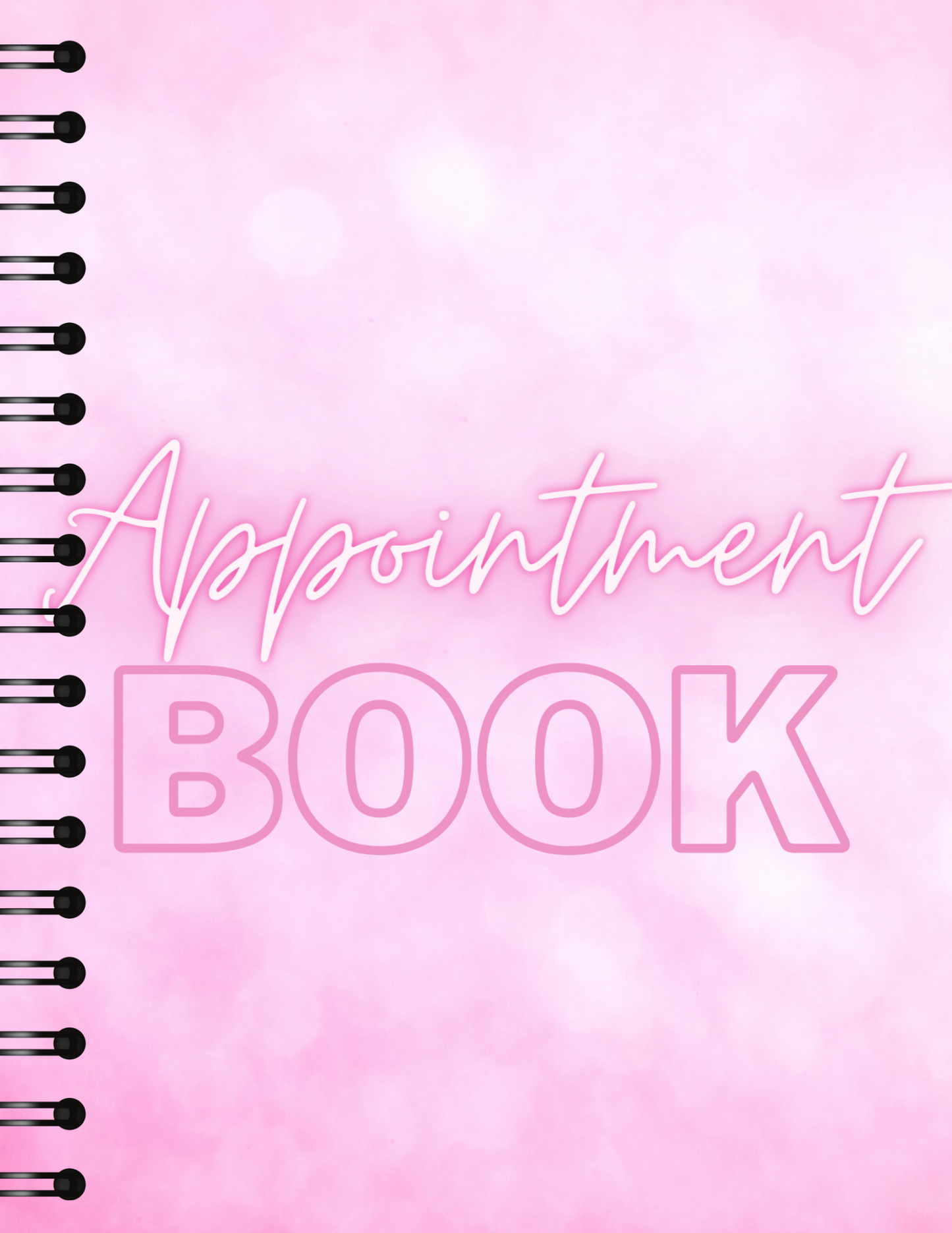 Client appointment book - Pink A5