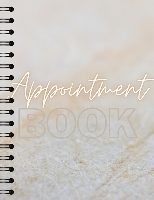 Client appointment book - beige A5