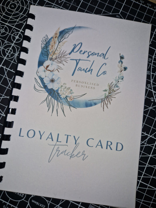 Loyalty card tracker book - custom