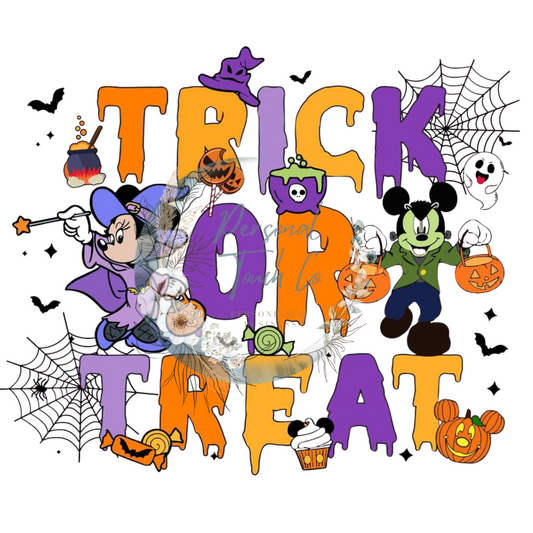 Trick or treat mickey DTF - 20cm