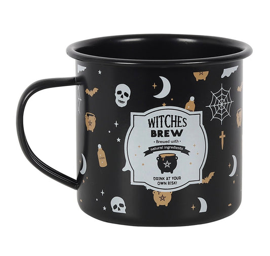 WITCHES BREW ENAMEL MUG