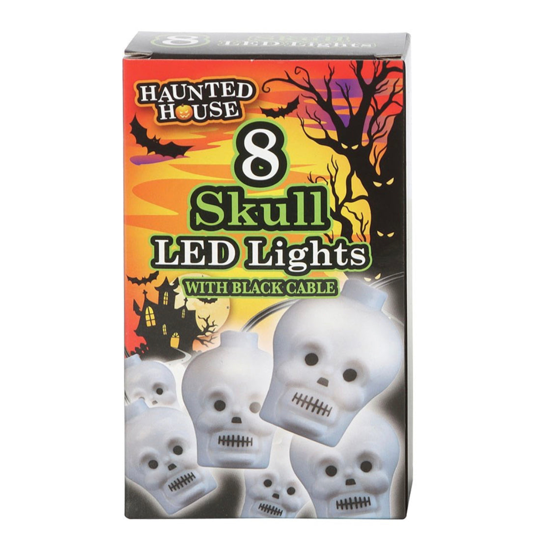 SET OF 8 SKULL LIGHTS