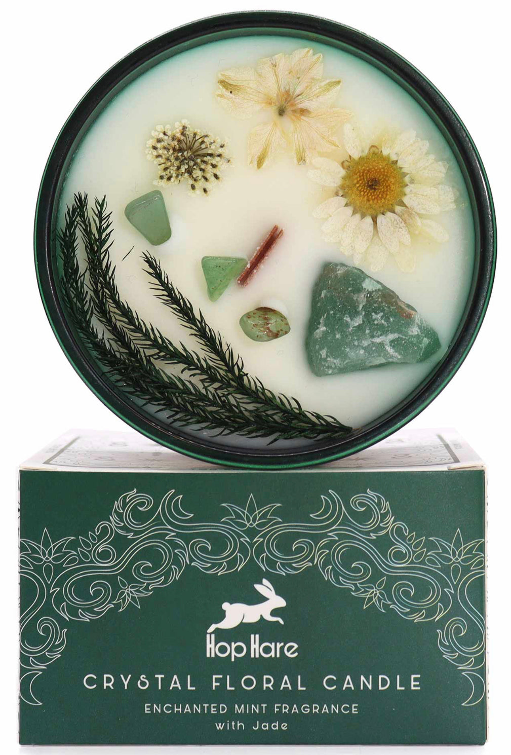 Hop Hare Crystal Magic Flower Candle - The Magician