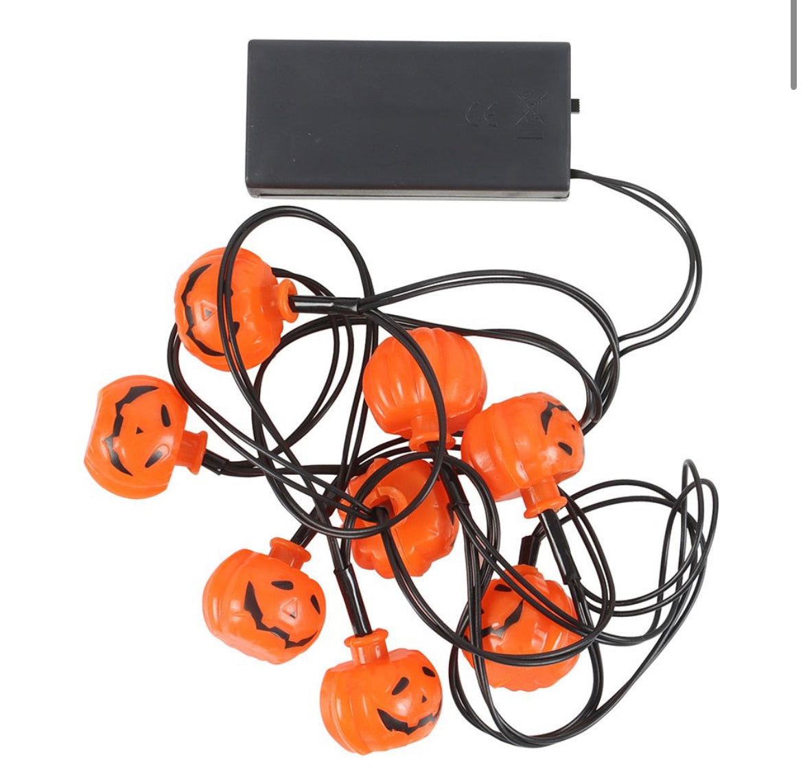 SET OF 8 PUMPKIN LIGHTS