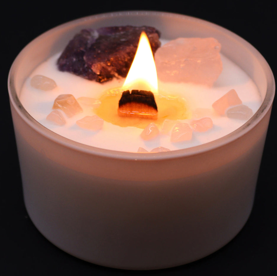 Chakra Crystal Candles - Third Eye Chakra