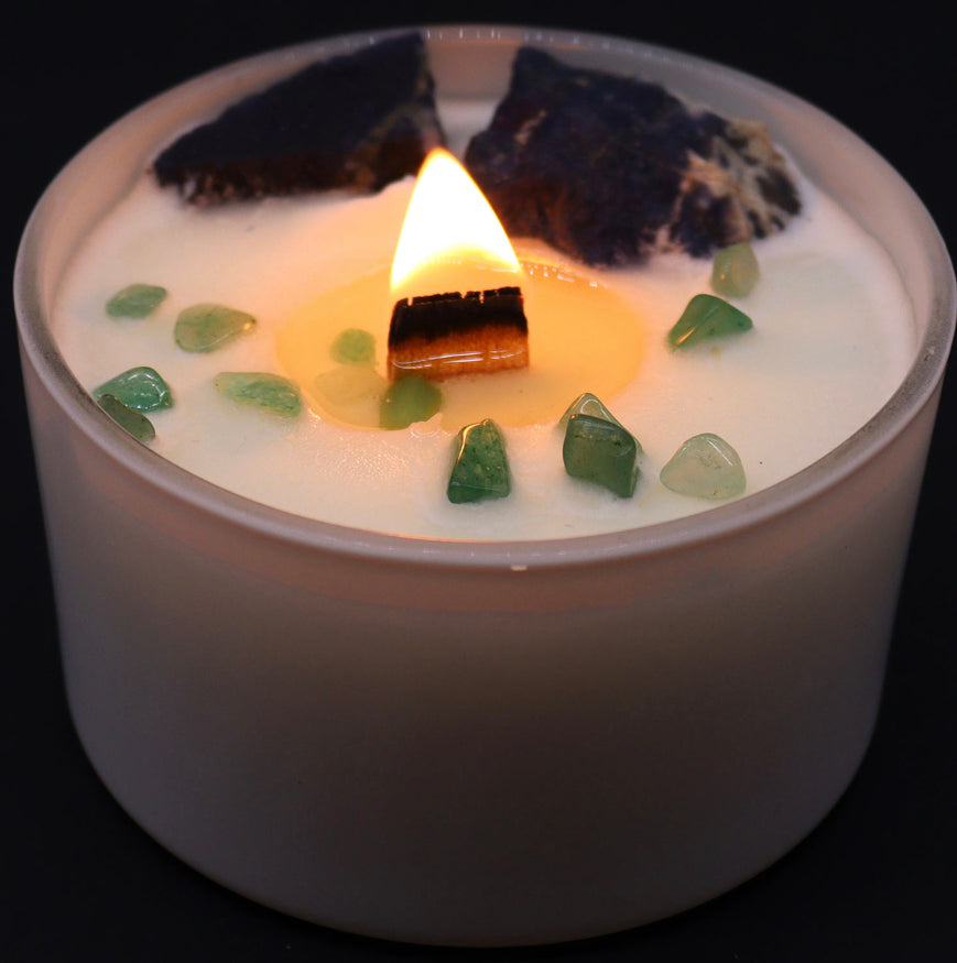 Chakra Crystal Candles - Throat Chakra