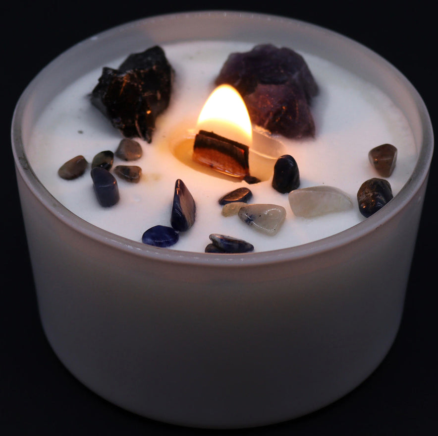 Chakra Crystal Candles - Solar Plexus Chakra