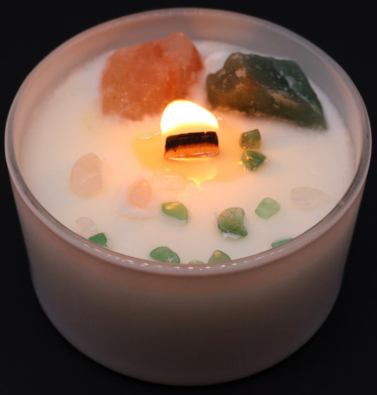 Chakra Crystal Candles - Heart Chakra