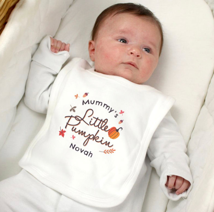 Personalised Little Pumpkin Bib