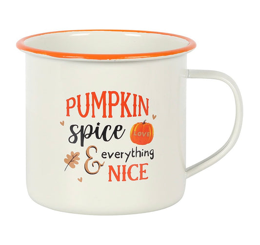 PUMPKIN SPICE ENAMEL MUG