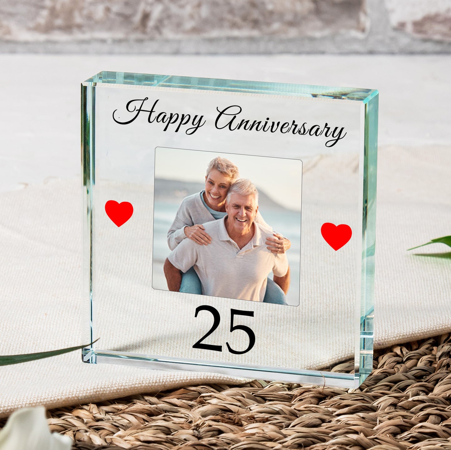 Happy Anniversary Glass Token