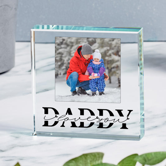 Daddy Love You Glass Token