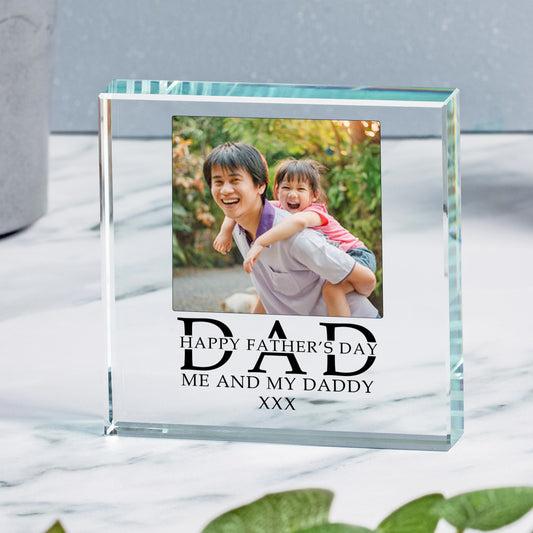 DAD Happy Fathers Day Glass Token