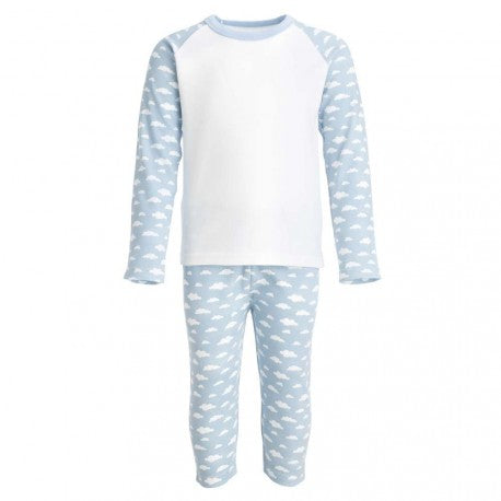 Light Blue Cloud Print Pyjama Set