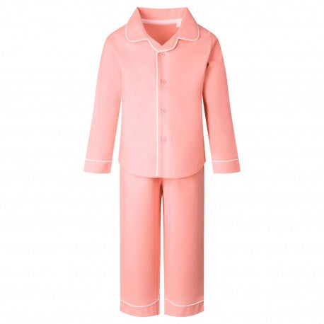 Classic Long Sleeve Pyjama Set in Pink