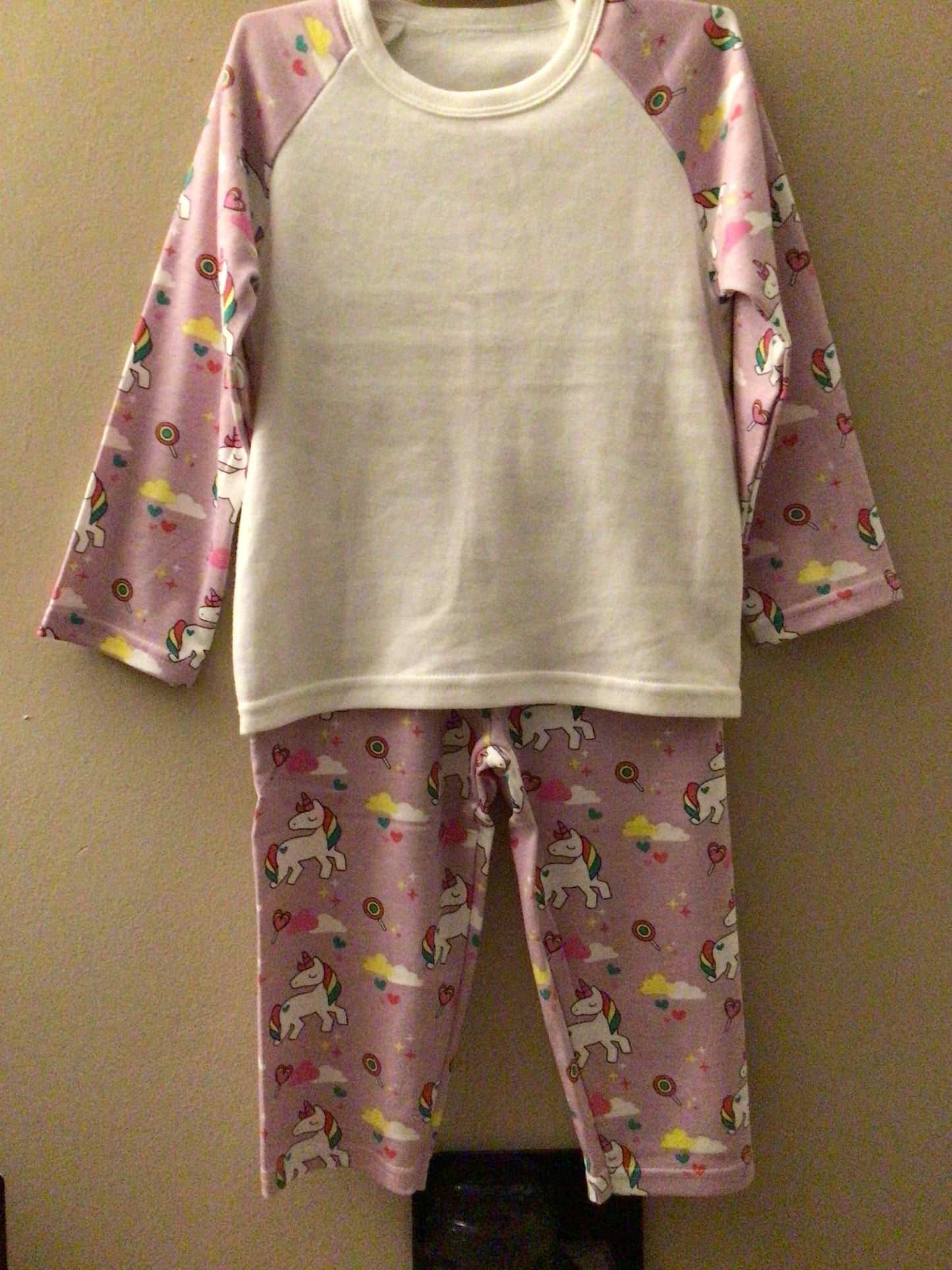 Personalised unicorn pyjamas