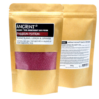 Aromatherapy Bath Potion in Kraft Bag 350g - Passion