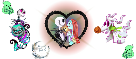 Jack and sally uv dtf