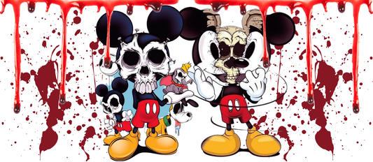 Scary Mickey Mouse uv dtf