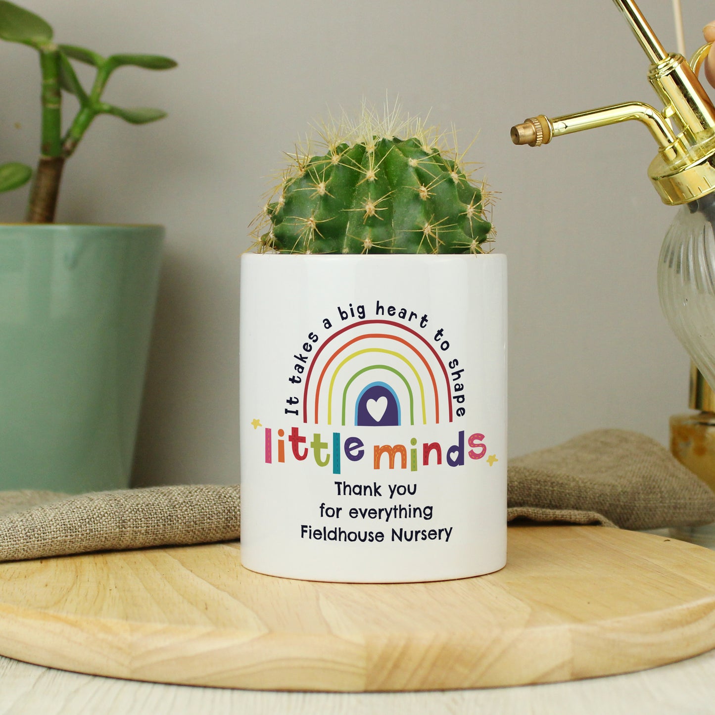 Personalised Shape Little Minds Ceramic Storage Pot