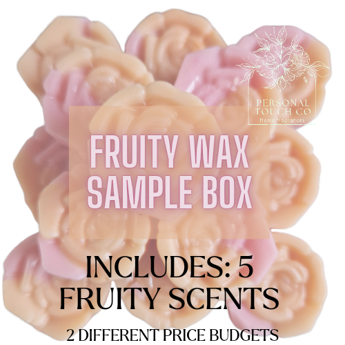 Fruity wax melt sample box