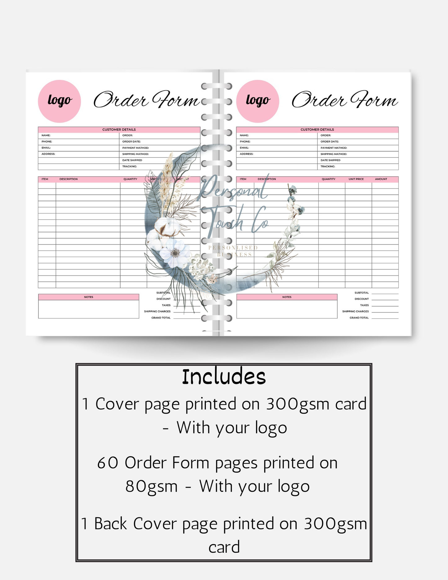 Pink Marble order book - A5