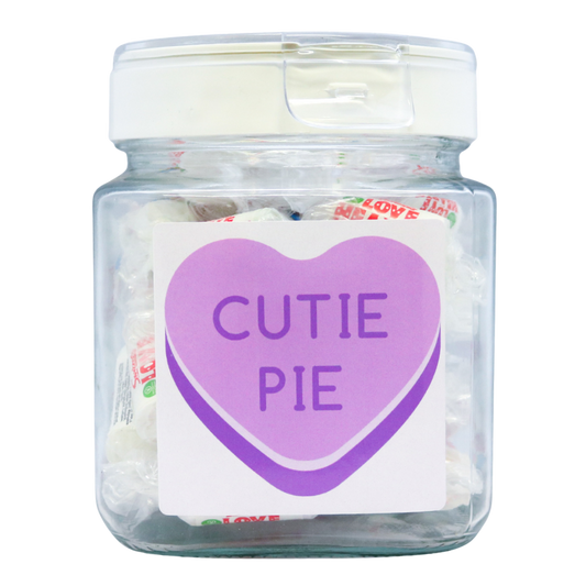 CUTIE PIE' LOVE HEART JAR 450G