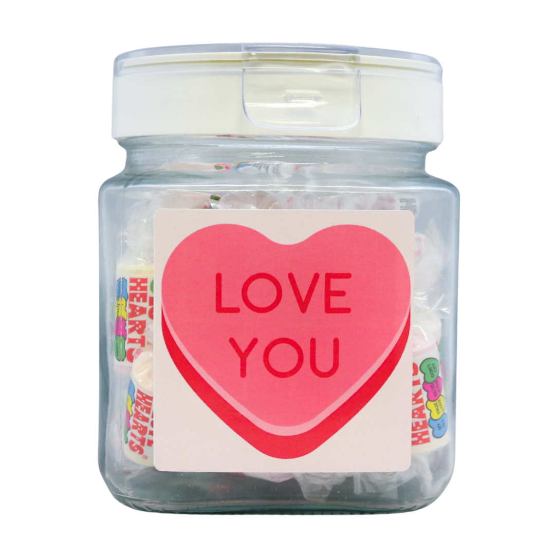 LOVE YOU' LOVE HEART JAR 450G