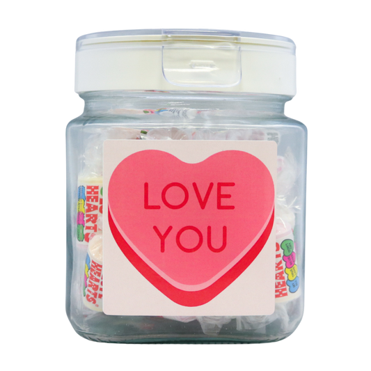 LOVE YOU' LOVE HEART JAR 450G