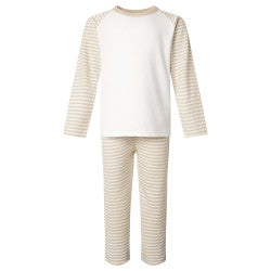 Natural Stripe Long Sleeve Pyjama