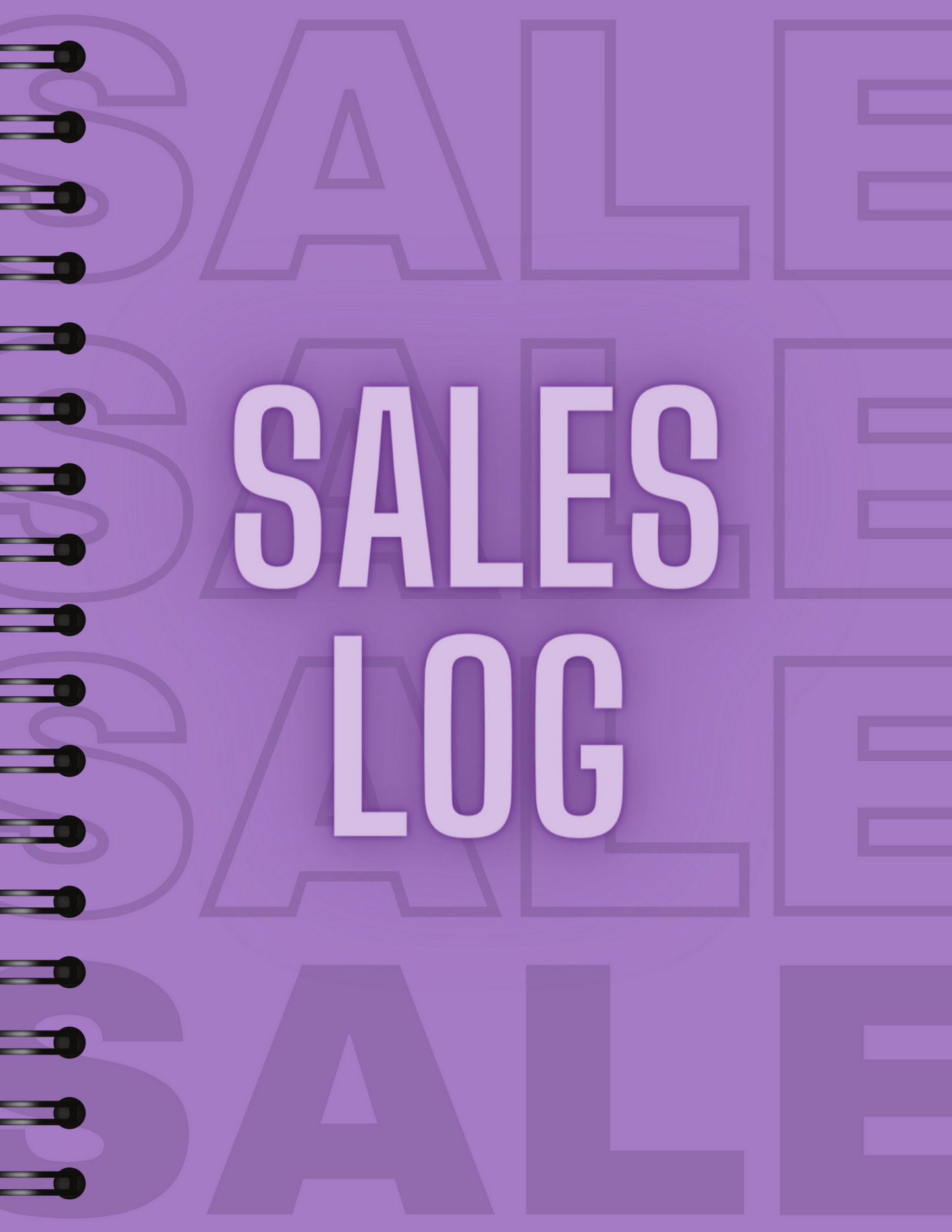 Sales log book- A5 purple