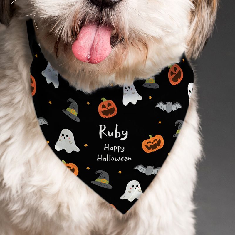 Personalised Halloween Dog Bandana