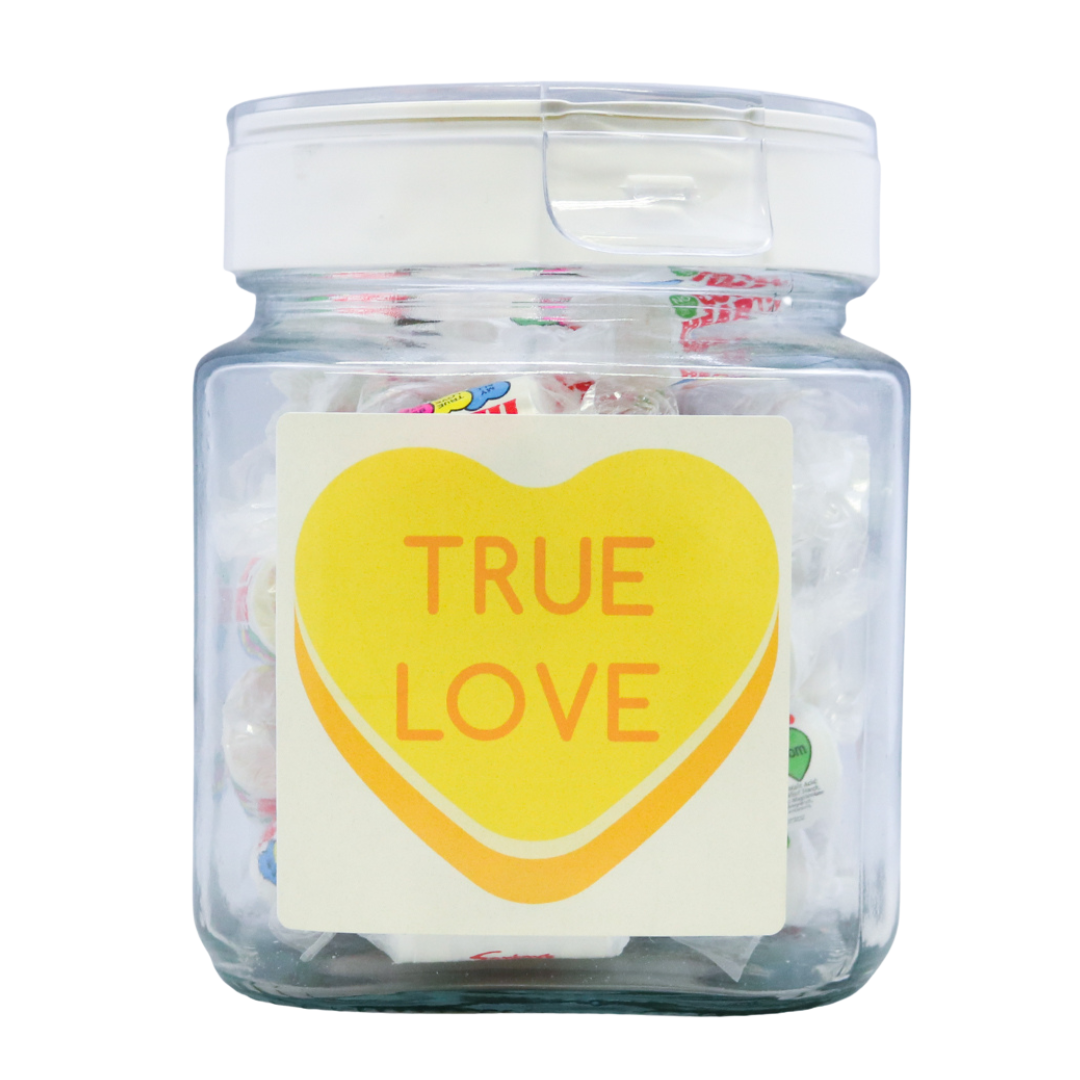 TRUE LOVE' LOVE HEART JAR 450G