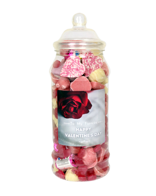 FIANCE' PINK SWEETS VALENTINE'S JAR 600g